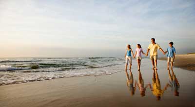 Family on beach Family on beach